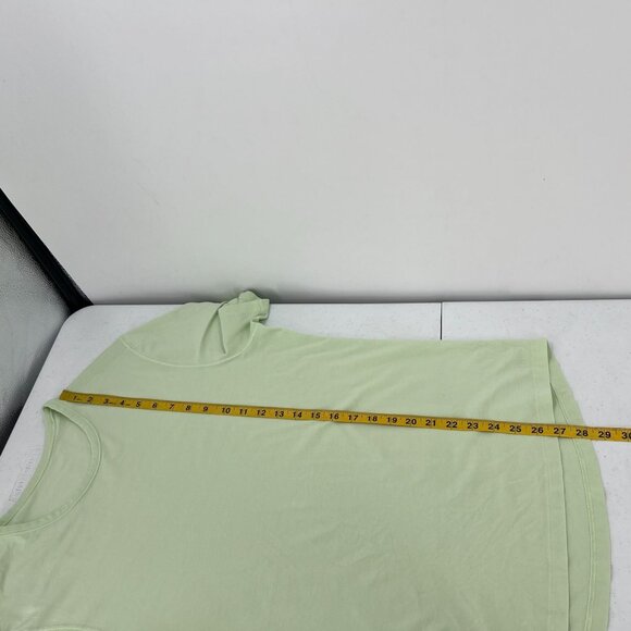 Lululemon Women L Light Green T-Shirt Short Sleeve Soft Knit - Picture 4 of 7